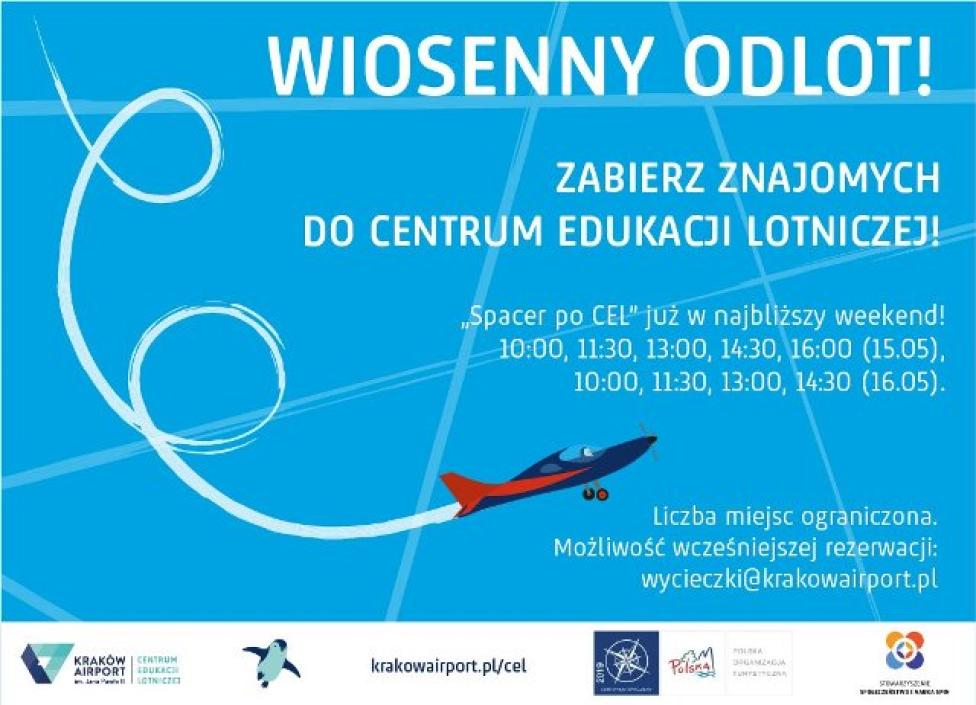 Wiosenny odlot z Centrum Edukacji Lotniczej (fot. Port Lotniczy Kraków)