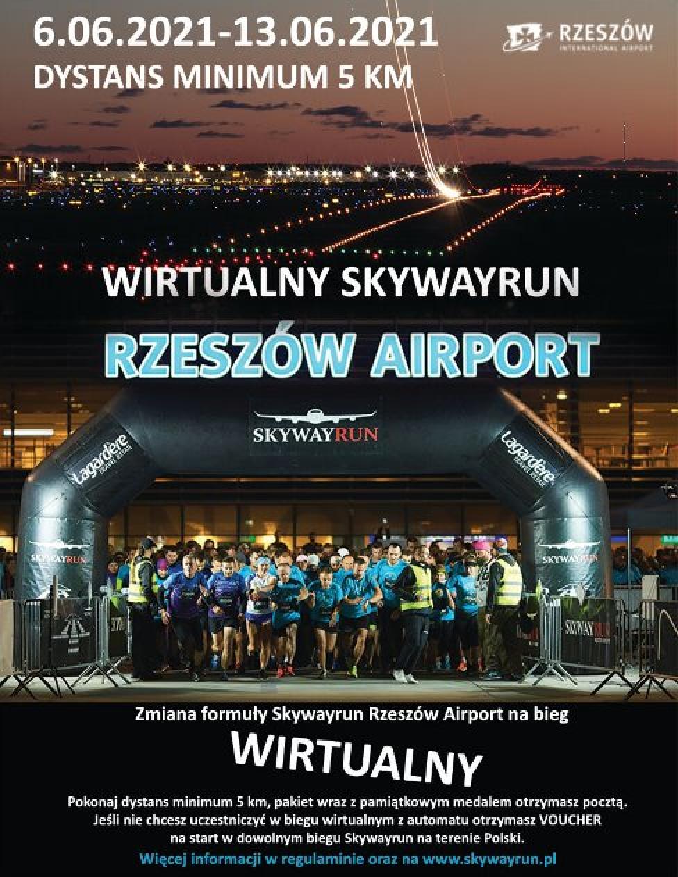 Wirtualny Skywayrun Rzeszów Airport 2021 (fot. monsterevent.pl)
