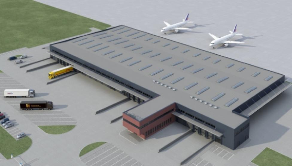 Wizualizacja nowego terminala cargo (fot. Port Lotniczy Katowice)