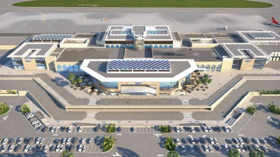 Wizualizacja rozbudowy terminalu Międzynarodowego Portu Lotniczego Malta (fot. maltairport.com)