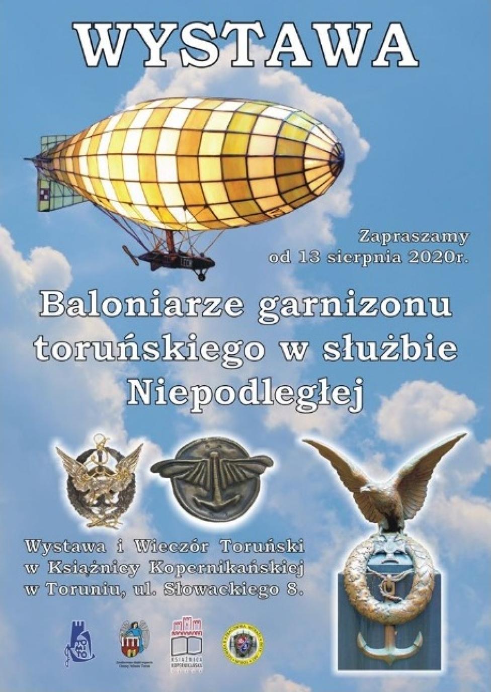 Wernisaż wystawy "Baloniarze garnizonu toruńskiego w służbie Niepodległej" (fot. Książnica Kopernikańska w Toruniu/FB)