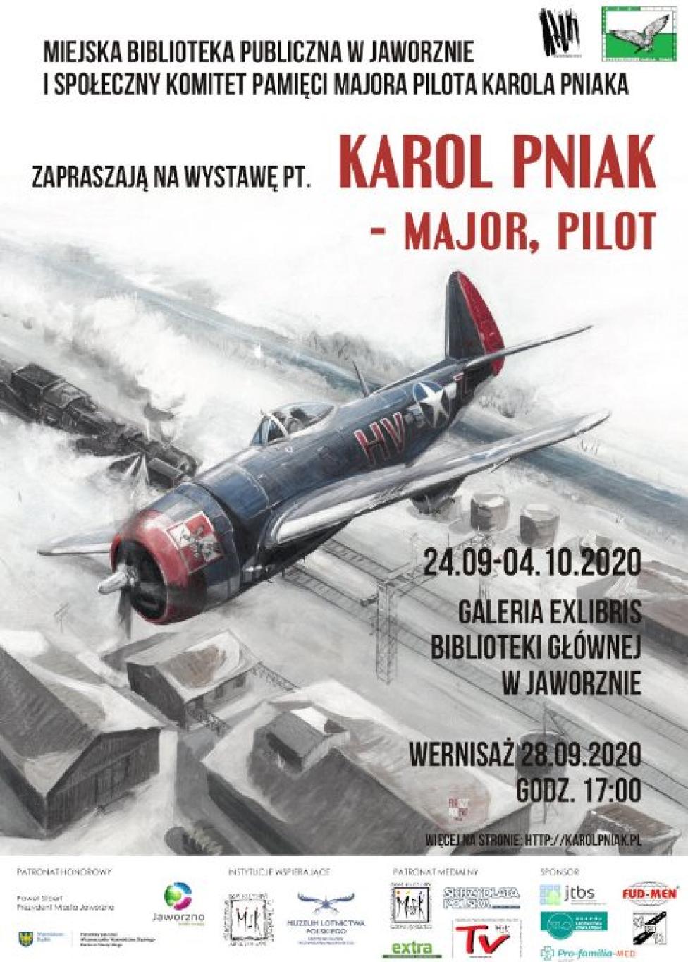 Wystawa "Karol Pniak – major, pilot" (fot. biblioteka.jaw.pl)