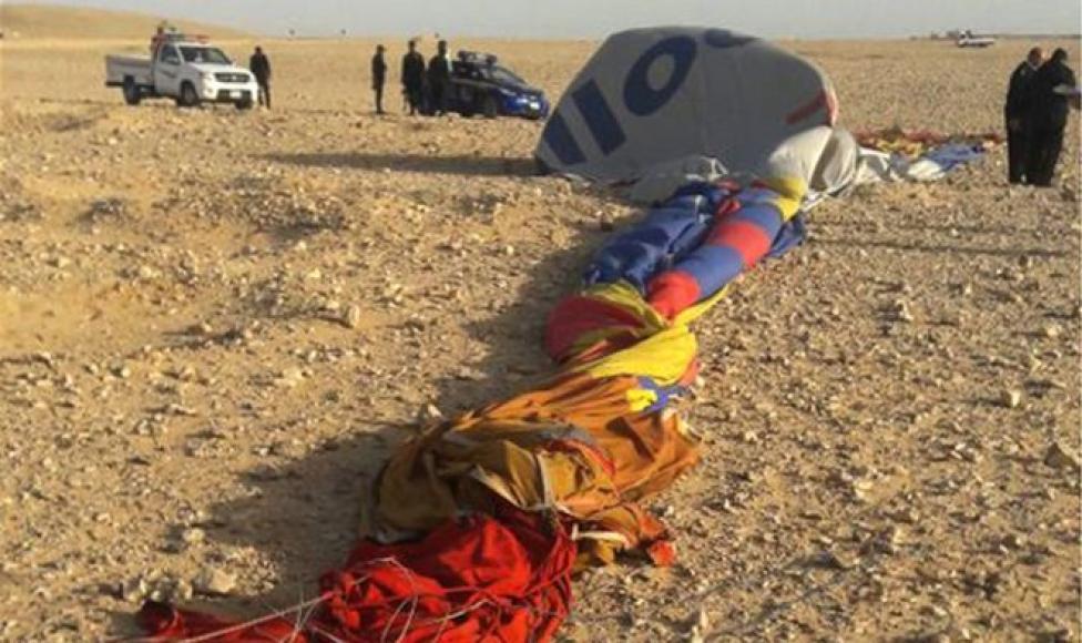 Wypadek balonu w Egipcie