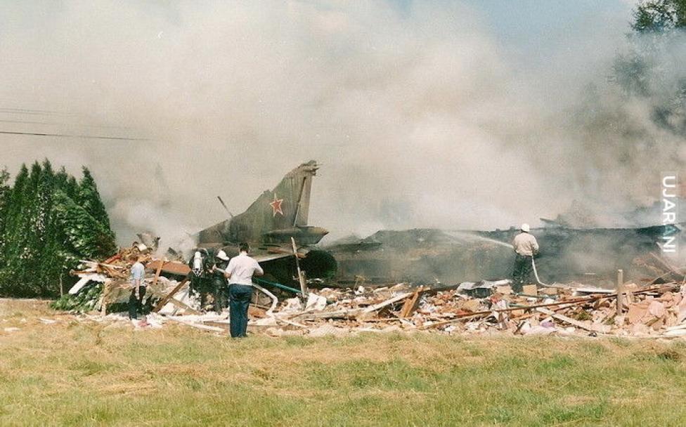Katastrofa rosyjskiego Mig-23 w Kortrijk