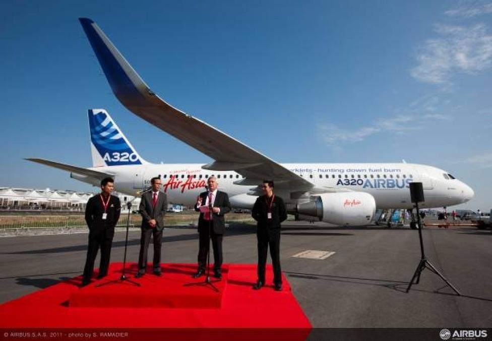 AirAsia pierwszym operatorem samolotów Airbus A320 wyposażonych w Sharklety