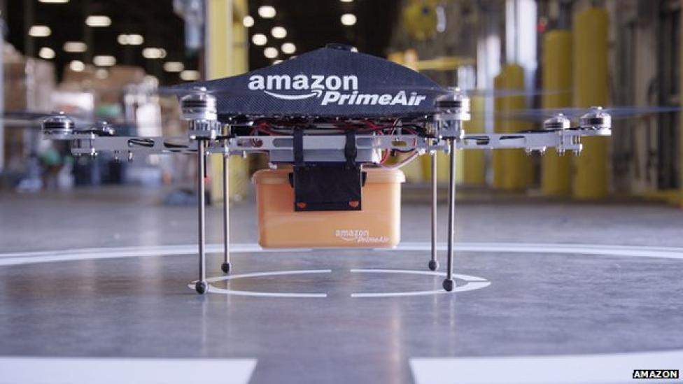 Amazon chce wykorzystywać drony do szybkich przesyłek