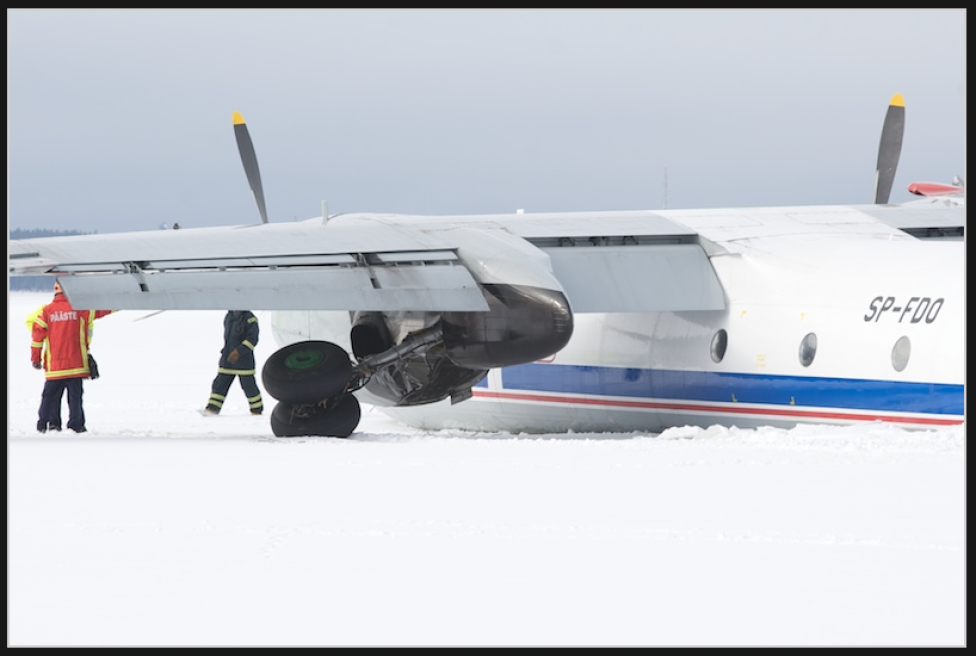 Estonia: An-26 przymusowo lądował na zamarzniętym jeziorze