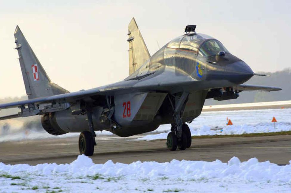 MiG 29 należący do Sił Powietrznych RP, zdjęcie: Anna Rudnicka