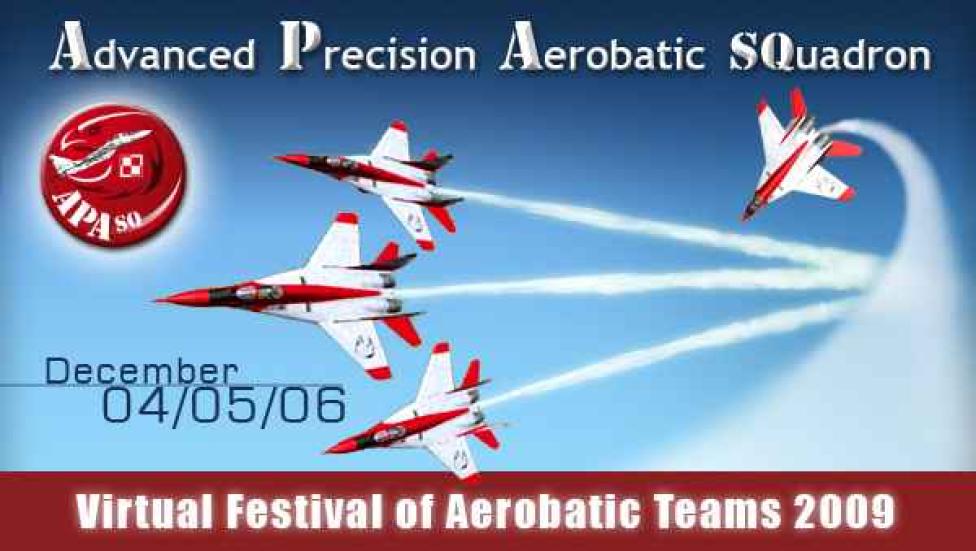 APA Squadron - plakat Virtual Festival of Aerobatic Teams 2009