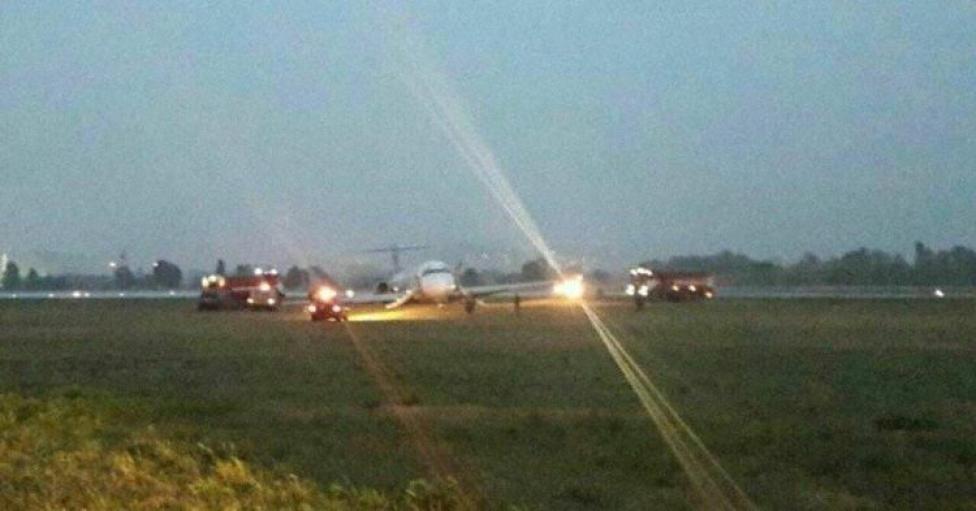MD-82 Bravo Airlines wypadł z pasa na lotnisku w Kijowie