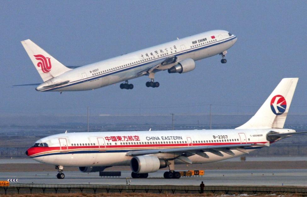 Samoloty pasażerskie należące do chińskich przewoźników
