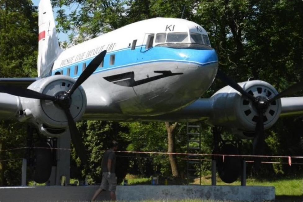 Samolot Li-2 zwany „Litką” w Wieruszowie (fot. Patryk Hodera)