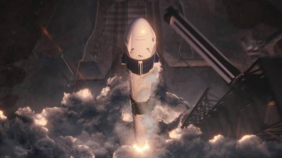 Start rakiety Falcon 9 (fot. SpaceX)