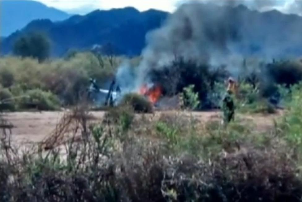 Argentyna: zderzenie śmigłowców, nie żyje 10 osób (fot. kadr z filmu Reuters.TV)