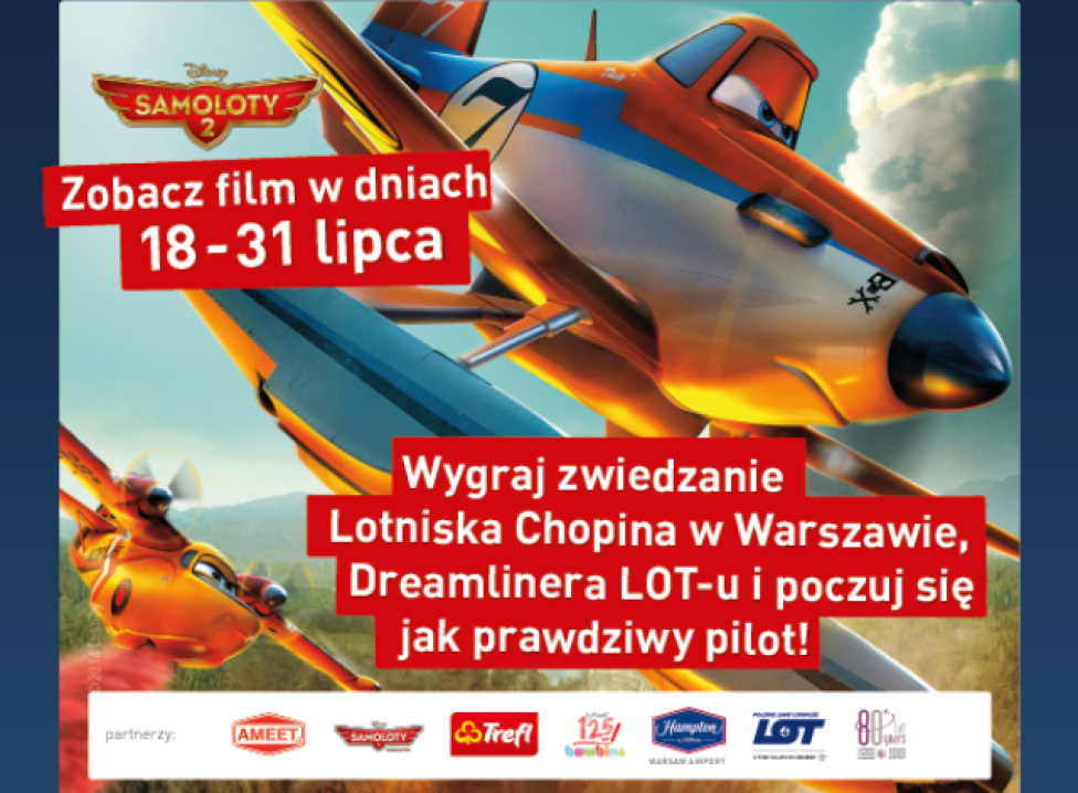 Lotnisko Chopina partnerem promocji filmu „Samoloty 2”