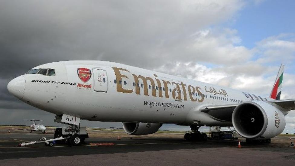 Linie Emirates prezentują samolot w barwach Arsenalu (fot. Emirates)
