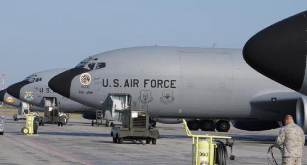 KC-135 na lotnisku w Powidzu (fot. mjr Grzegorz Schmidt)