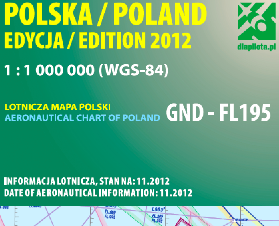 Lotnicza Mapa Polski 1:1 000 000 edycja 2012