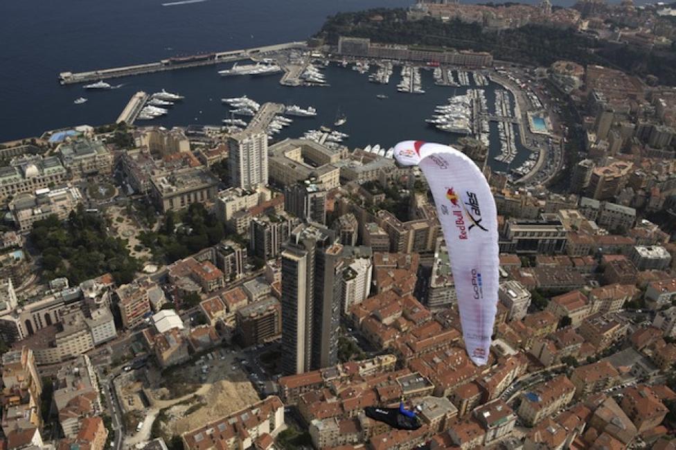 Red Bull X-Apls 2013: Christian Maurer zbliża się do mety w Monako, fot. Olivier Laugero 