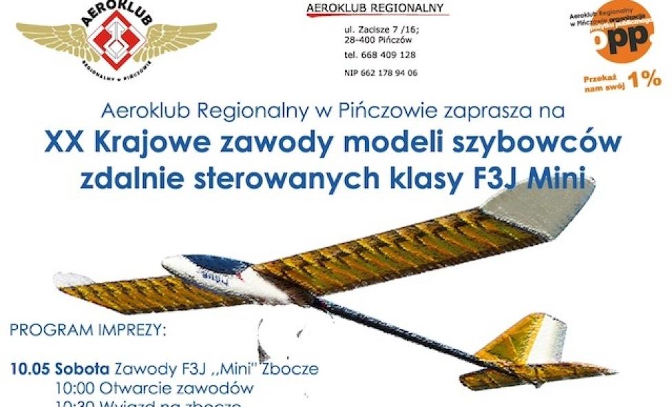 XX Krajowe zawody modeli szybowców zdalnie sterowanych klasy F3J ,,MINI'' 