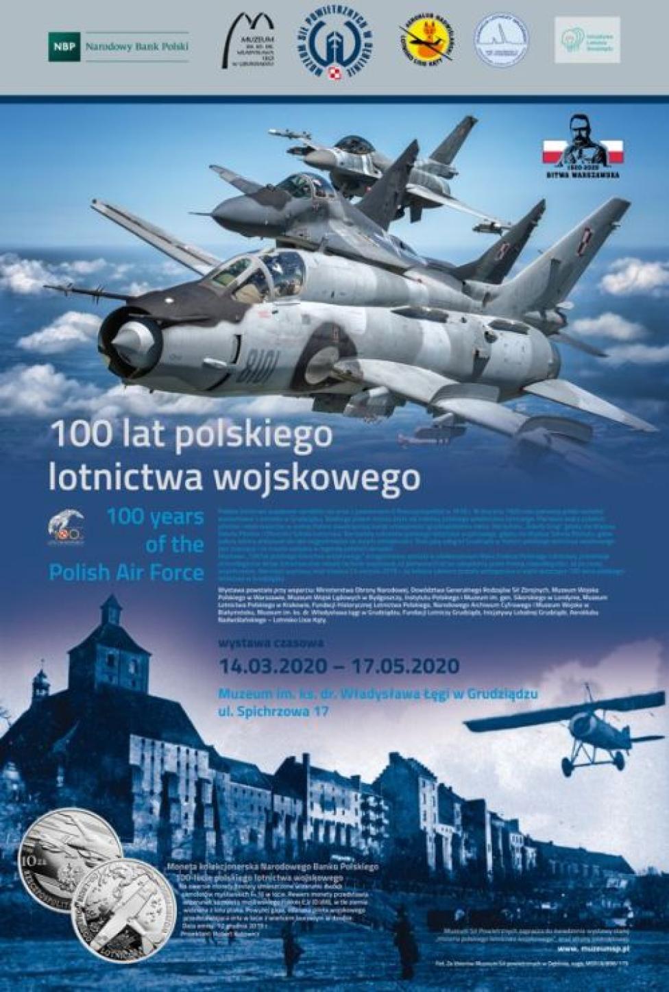 Wystawa „100 lat polskiego lotnictwa wojskowego” w Grudziądzu (fot. muzeumsp.pl)
