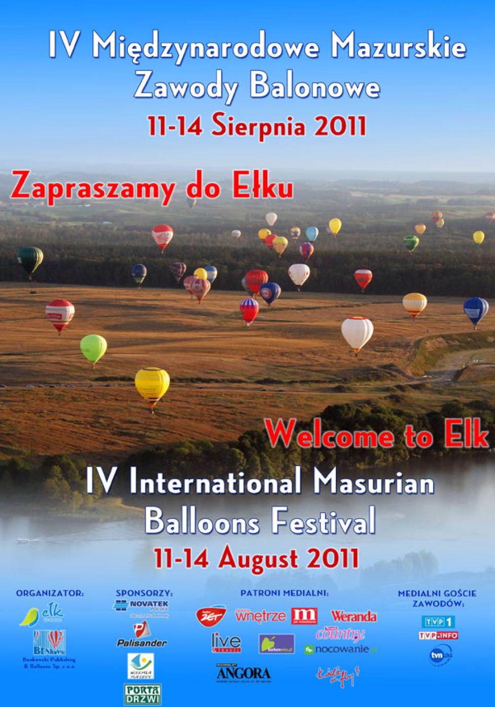 IV Mazurskie Zawody Balonowe (plakat)