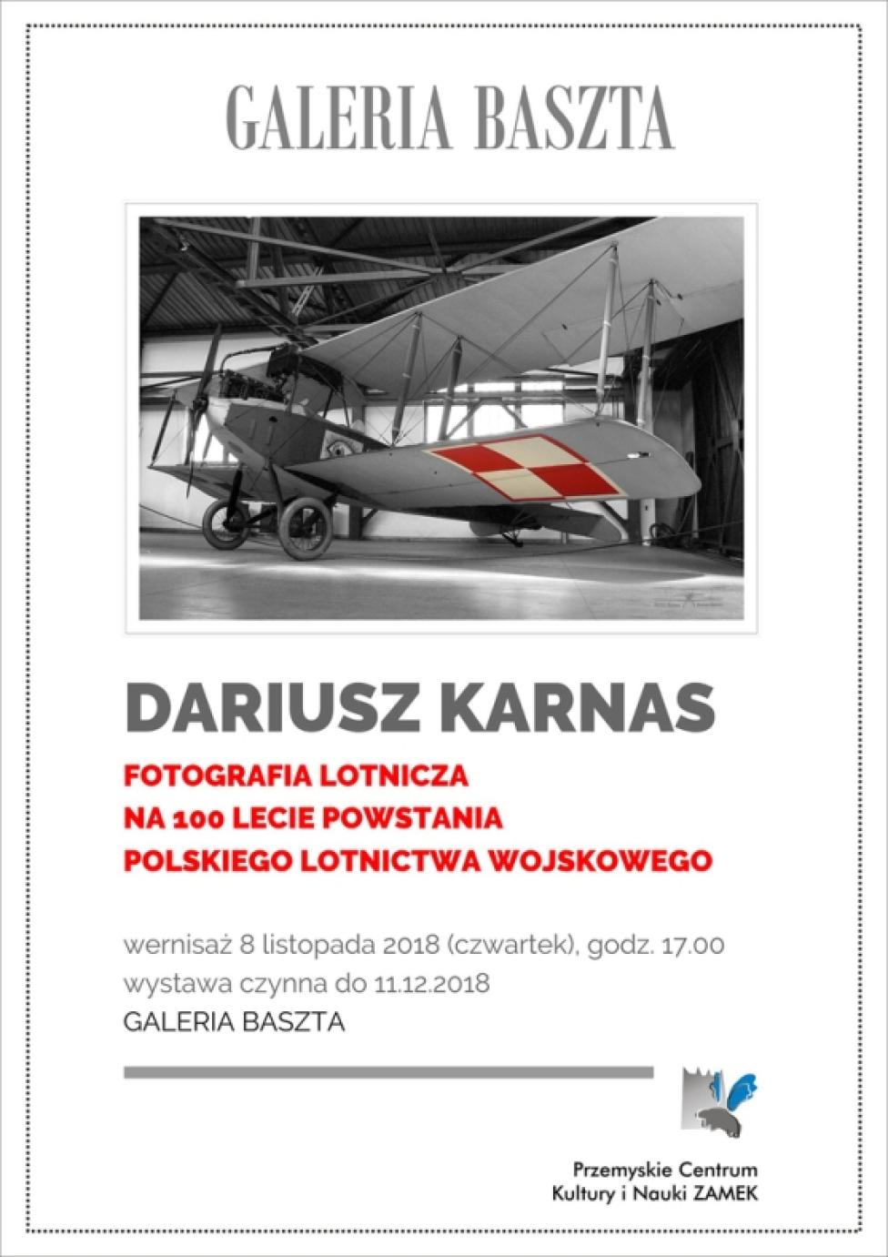 Wystawa fotografii lotniczej Dariusza Karnasa na 100-lecie powstania Polskiego Lotnictwa Wojskowego (fot. przemysl.pl)
