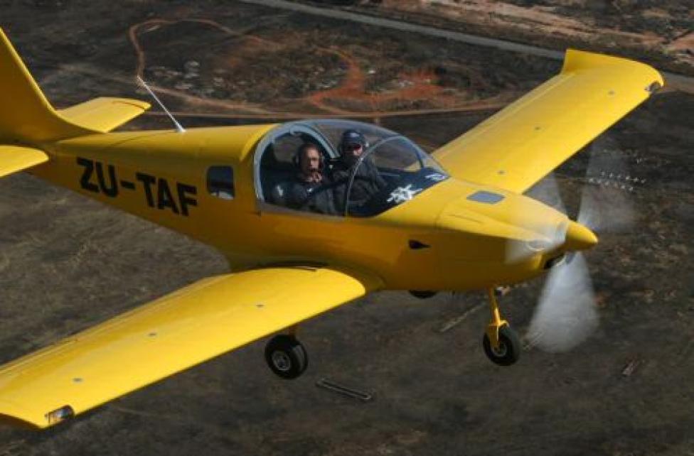 Mike Blyth i James Pitman w D6 Sling / fot. www.airplanefactory.co.za