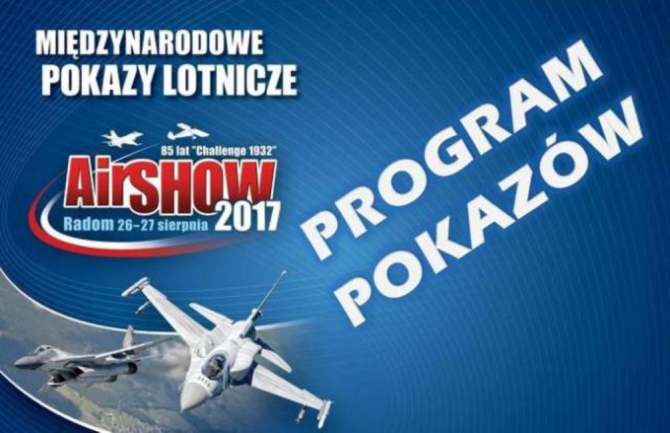 Air Show 2017 w Radomiu – program