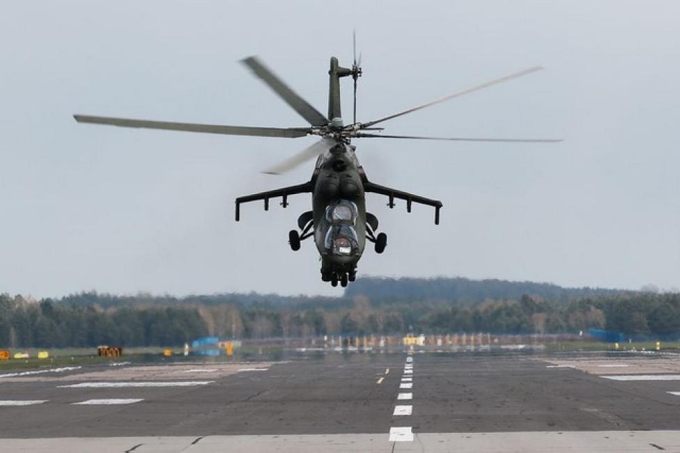 Mi-24 na lotnisku w Siemirowicach