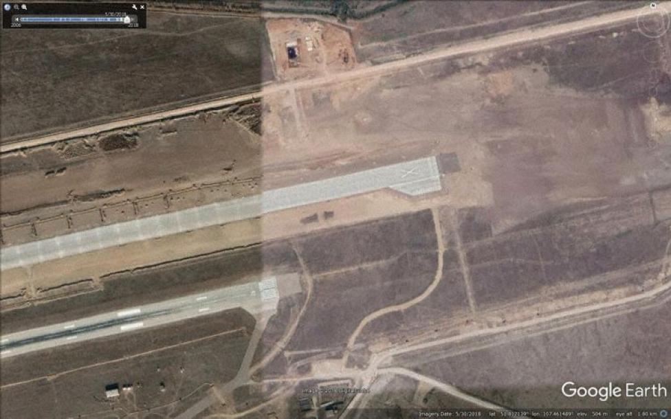Układ pasów startowych na lotnisku Ulan-Ude
