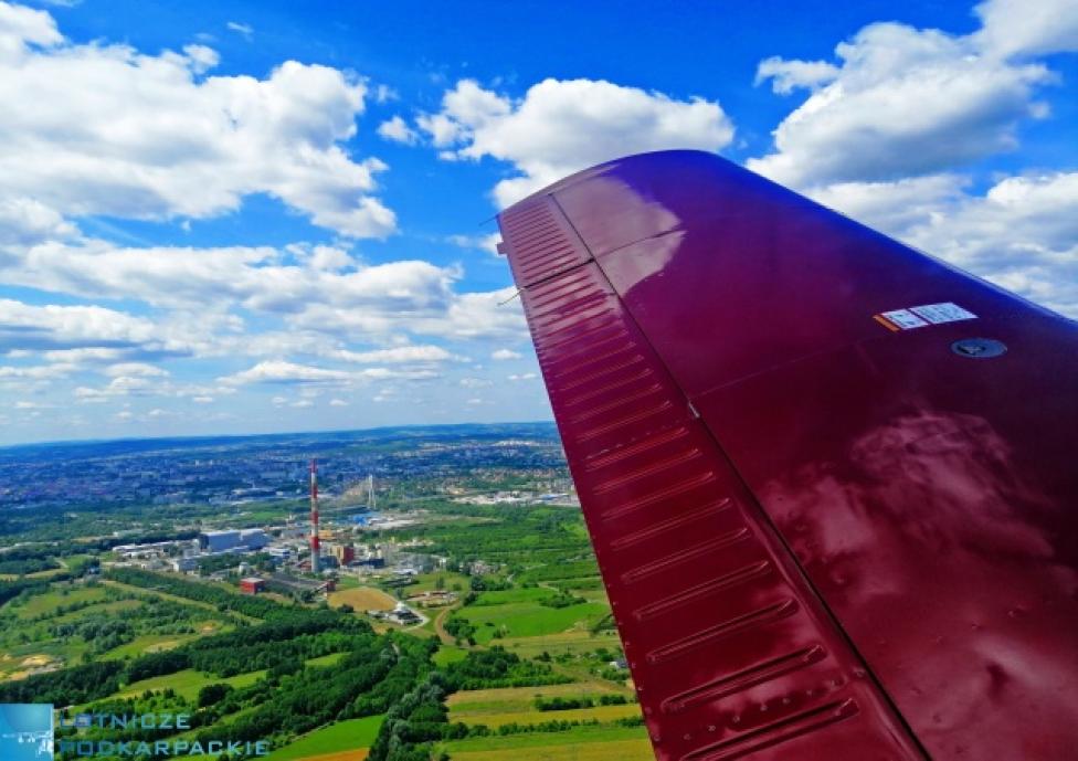Widok z samolotu (fot. Katarzyna Hadała)