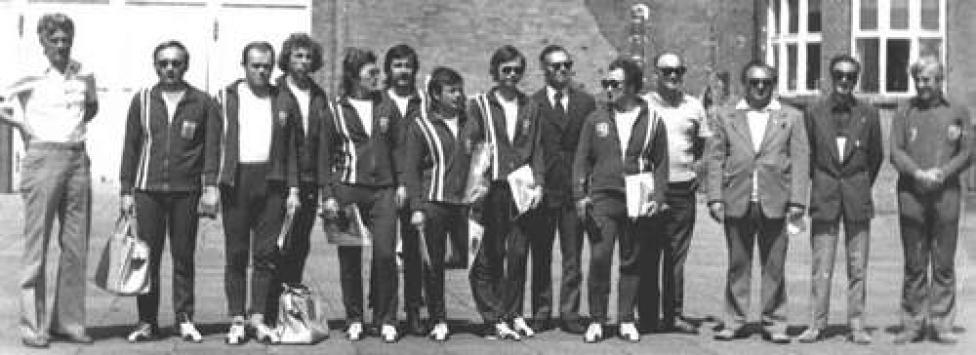 Zawody o Puchar Prezydenta Szczecina, Helmut Staś (drugi od lewej)