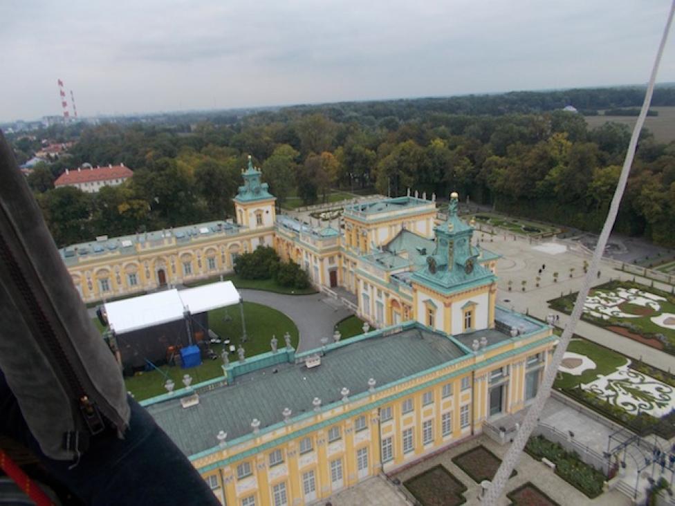 Pałac w Wilanowie z lotu ptaka, fot. Mirosław Dejek
