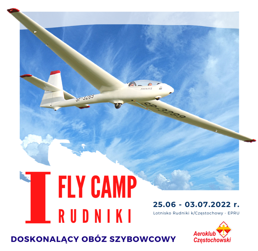 I FLY CAMP Rudniki – doskonalący obóz szybowcowy (fot. aeroklub-czestochowa.org.pl)