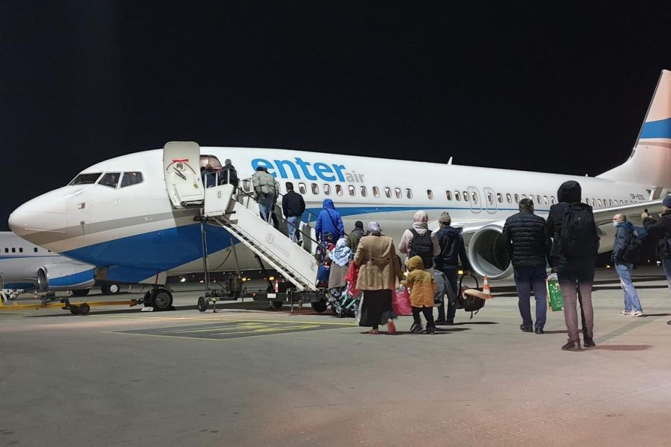 Lot powrotowy do Tadżykistanu (fot. Straż Graniczna)