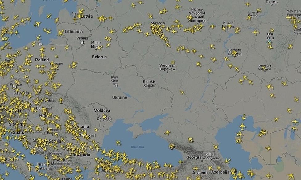 Samoloty w przestrzeni powietrznej Rosji, fot. VNExpress