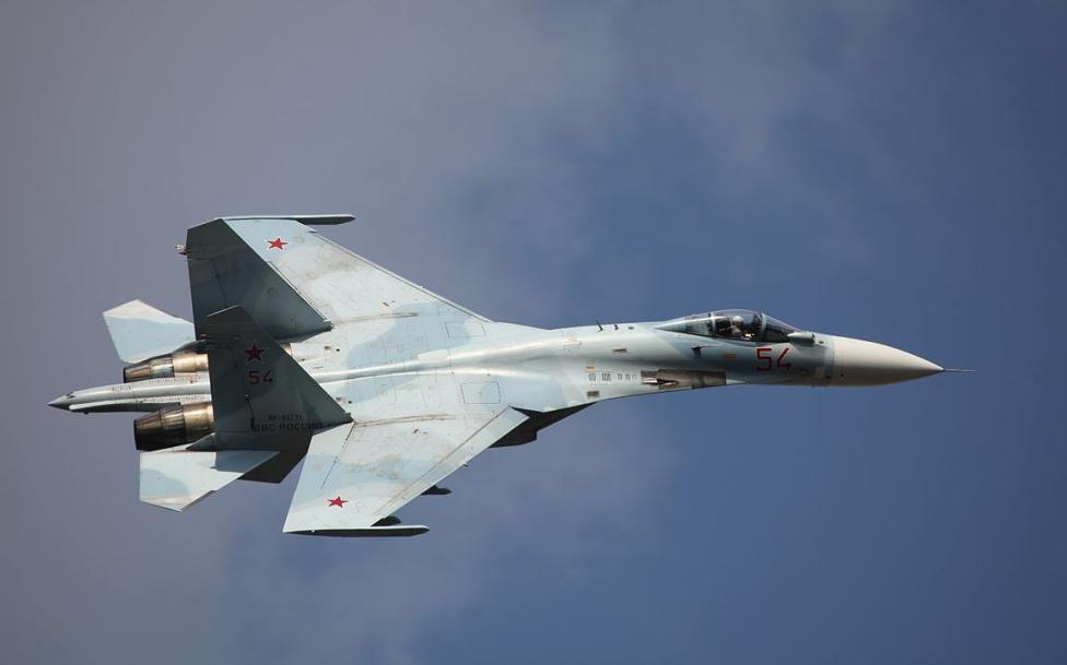 Su-27SM3 rosyjskich Sił Powietrznych w locie (fot. Vitaly V. Kuzmin/CC BY-SA 4.0/Wikimedia Commons)
