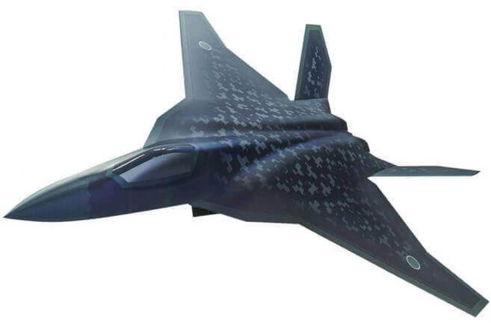 Koncepcyjny obraz przyszłego japońskiego myśliwca F-X (fot. japońskie Ministerstwo Obrony)