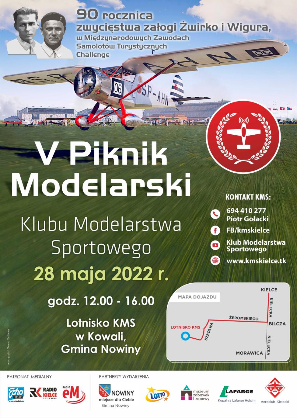 V Piknik Modelarski Klubu Modelarstwa Sportowego na lotnisku w Kowali (fot. Klub Modelarstwa Sportowego w Kielcach)