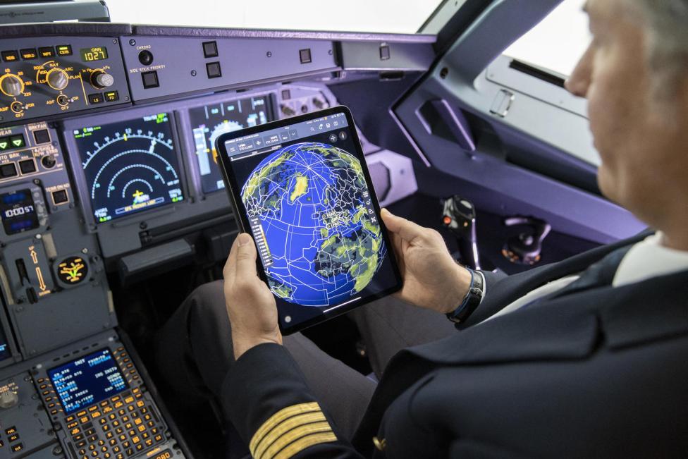 Oprogramowanie NAVBLUE dla przemysłu lotniczego (fot. Airbus)