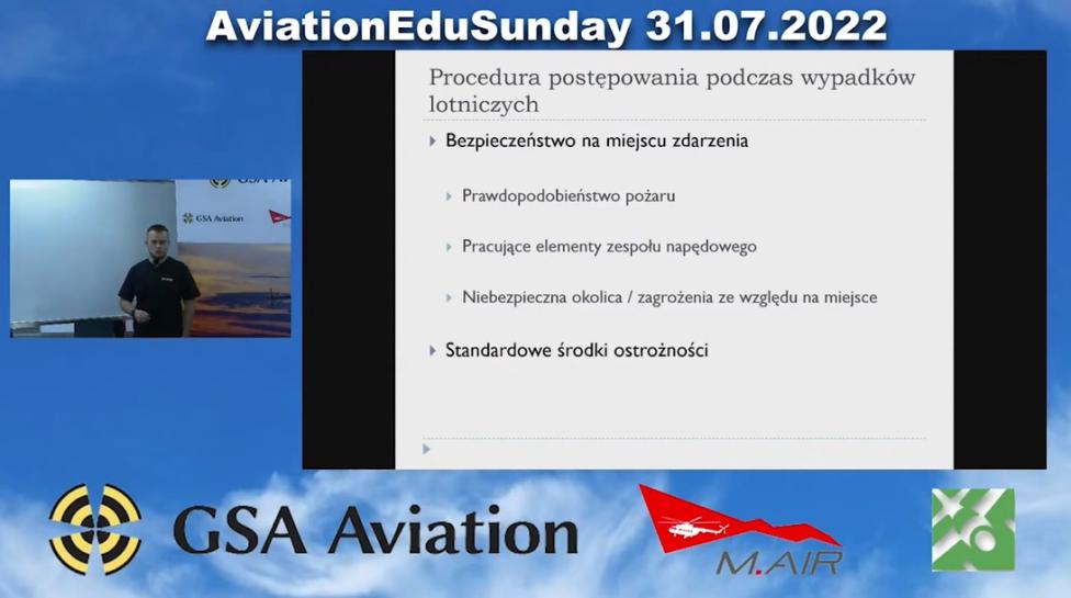 AviationEduSunday - “Procedura postepowania podczas wypadków lotniczych”