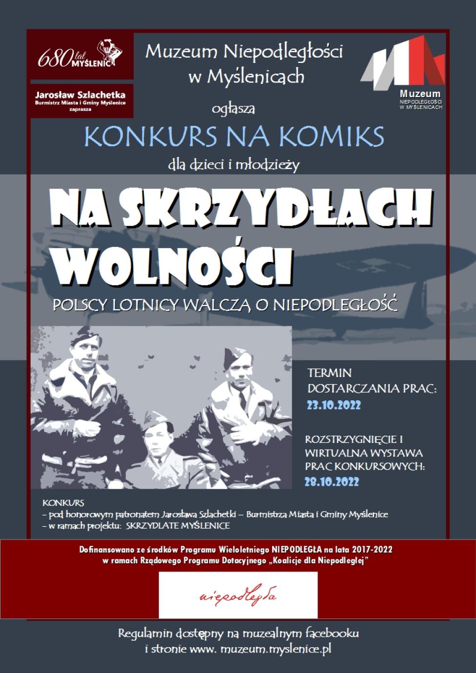 Konkurs "Na skrzydłach niepodległości. Polscy lotnicy walczą o niepodległość" (fot. Muzeum Niepodległości w Myślenicach)