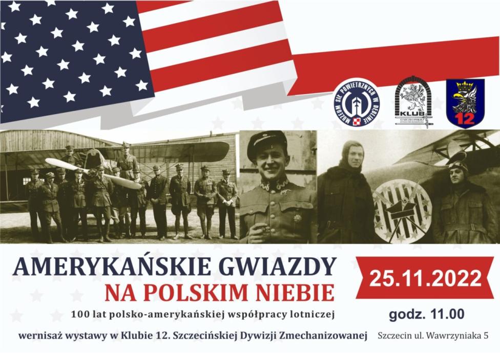 Amerykańskie gwiazdy na polskim niebie - wernisaż wystawy w Szczecinie (fot. Muzeum Sił Powietrznych)