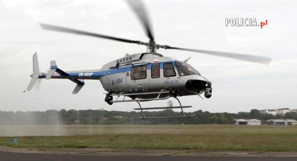 Bell 407GXi należący do Policji - start (fot. policja pl)