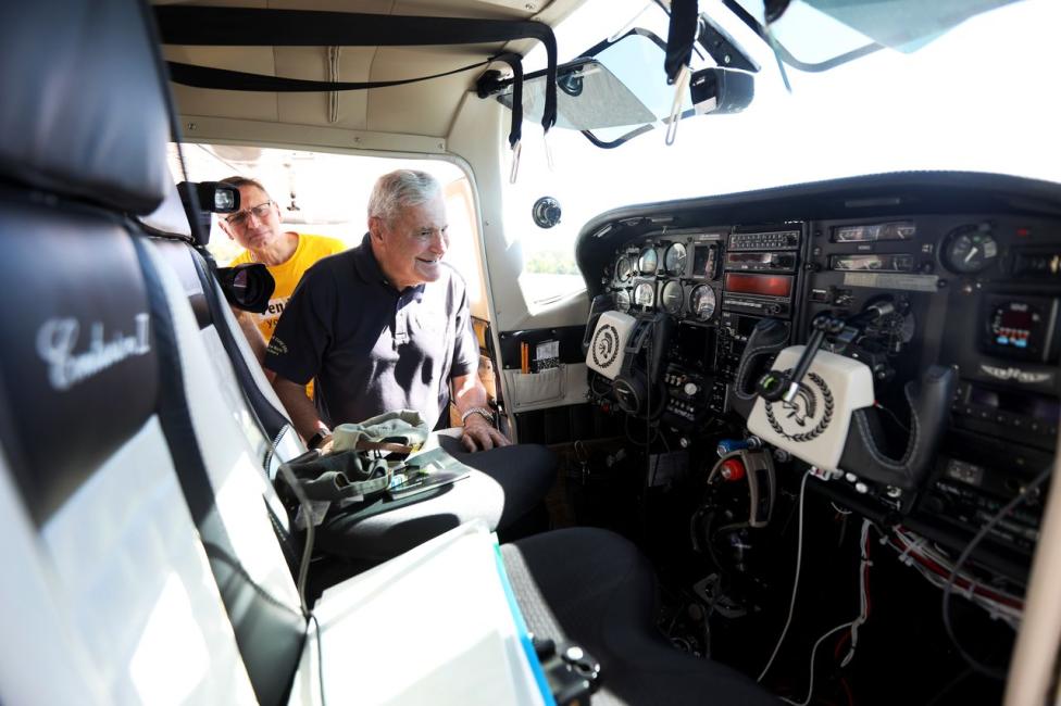 Pilot Ed Galkin, który w wieku 86 lat obleciał świat dookoła