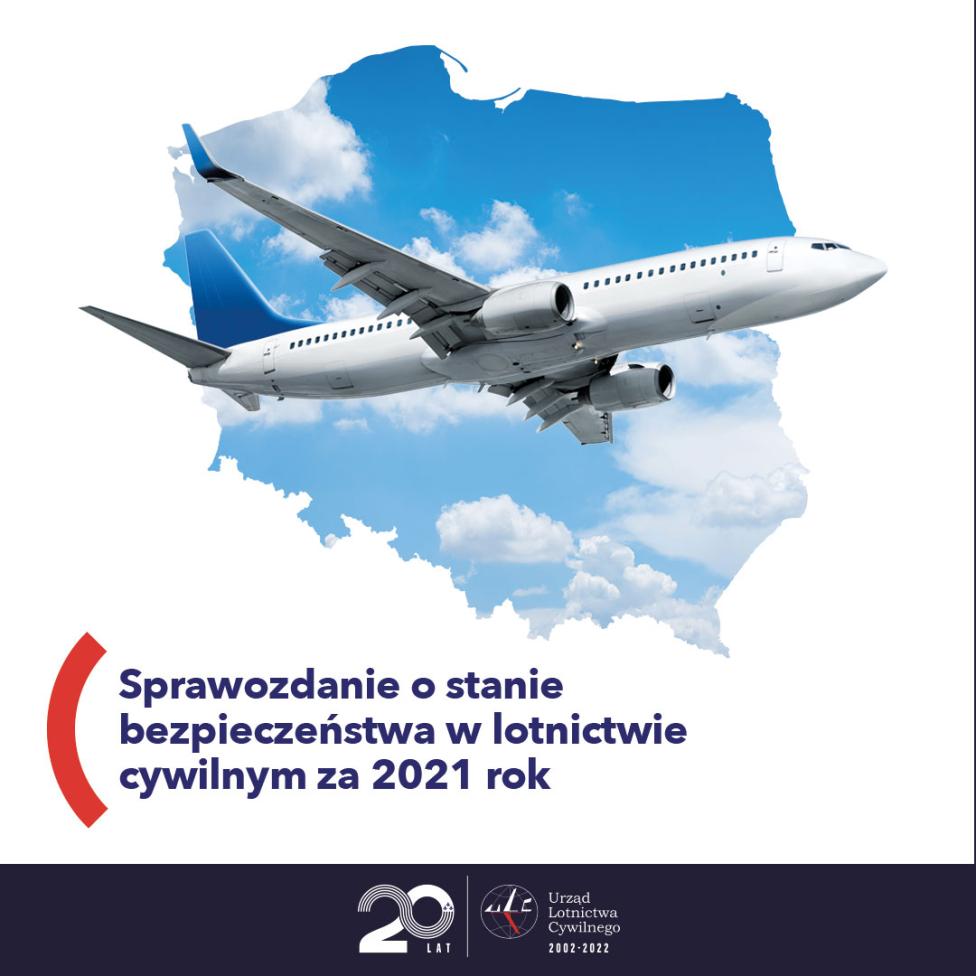 Sprawozdanie o stanie bezpieczeństwa lotnictwa cywilnego za rok 2021 (fot. ULC)