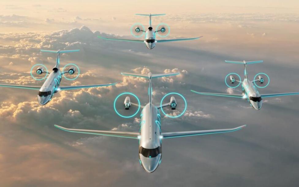 Koncepcje hybrydowego samolotu Embraera napędzanego wodorem (fot. Embraer)