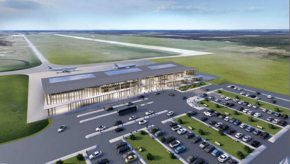  Wizualizacja terminala na lotnisku Babimost (fot. Propago, Zielona Góra-Babimost)