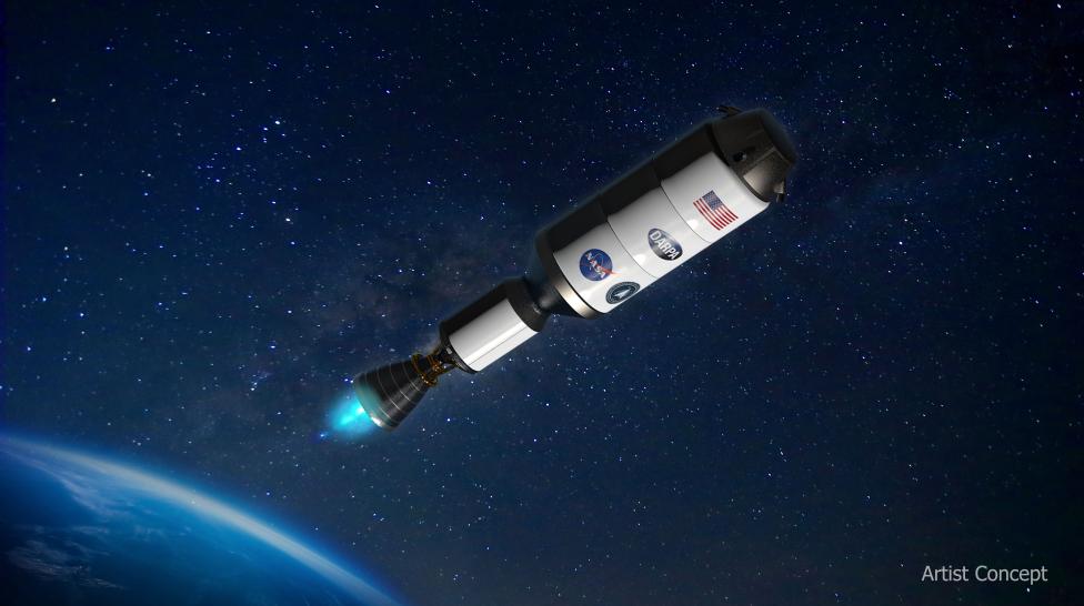 DRACO - statek kosmiczny o napędzie jądrowym - artystyczna koncepcja (fot. DARPA)